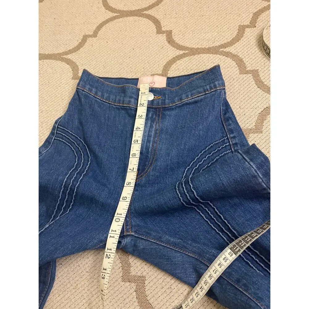 Revice Rollergirl Flares / Blue Clue Wash, size 25, MSRP $120 - Picture 9 of 16